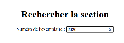 Saisir le code-barres
