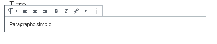 Paragraphe simple