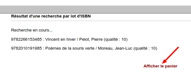 Résultats de la recherche